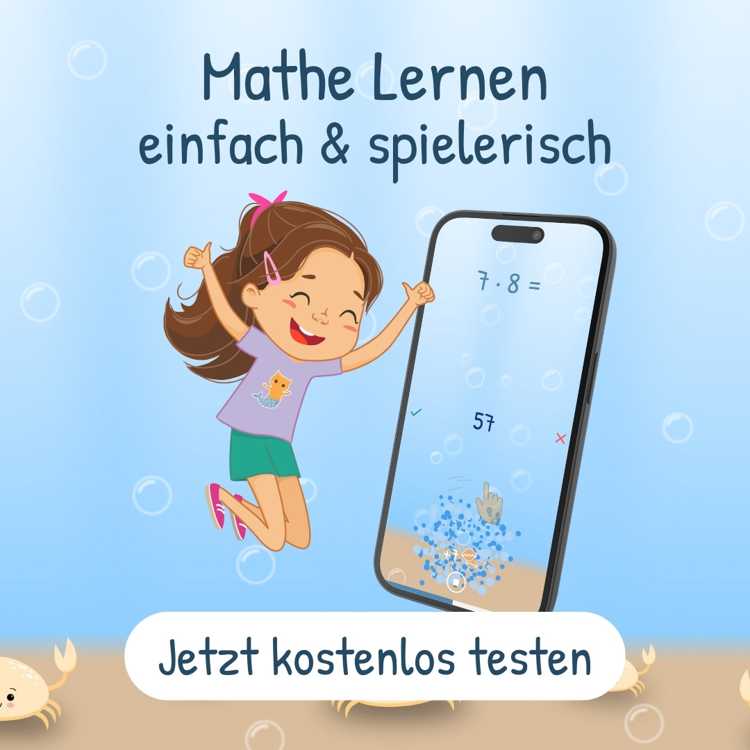 Mathe Lernen App - Einmaleins üben