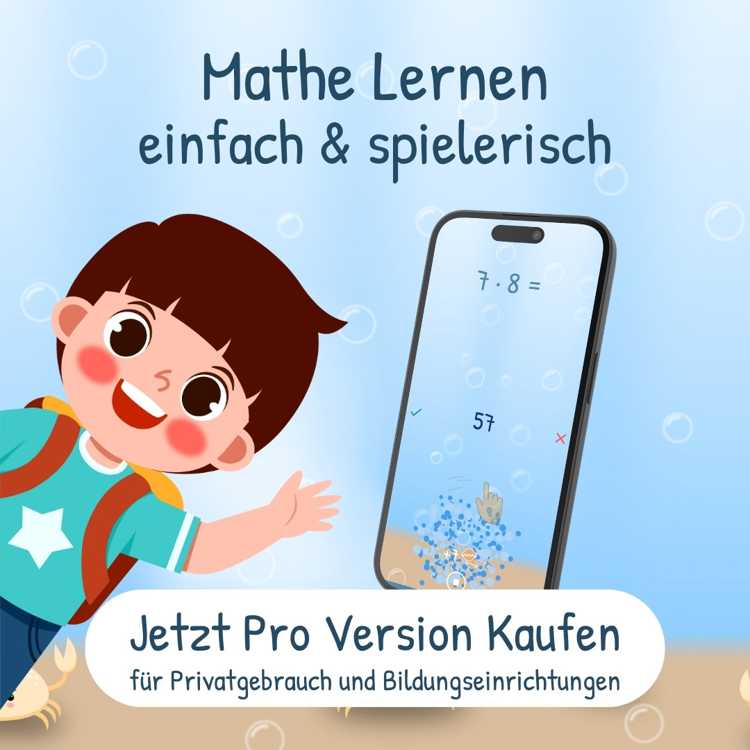 Mathe Lernen App Pro Version