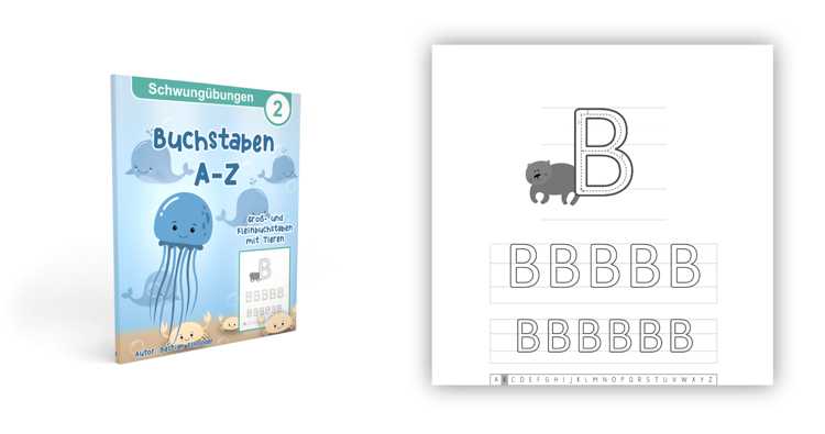 Tiere zu jedem Buchstaben, Grundschule, Kindergarten und Vorschule Übungshefte, Aktivitätsbuch