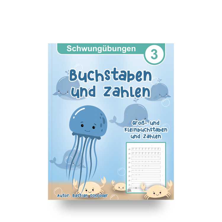 Schwungübung 3 - Buchstaben und Zahlen Schreiben Lernen