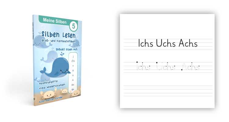 Lesen lernen Band 5 enthäldt Silben mit j, chs, v, ö, ü, ä, äu, qu